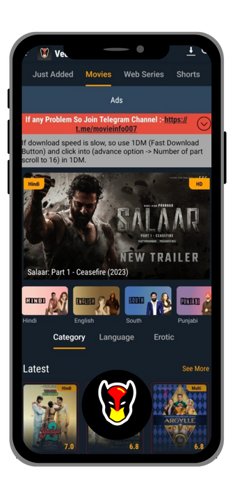 Vedu Apk Supported for all formats